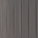Bright nickel plate & charcoal fabric