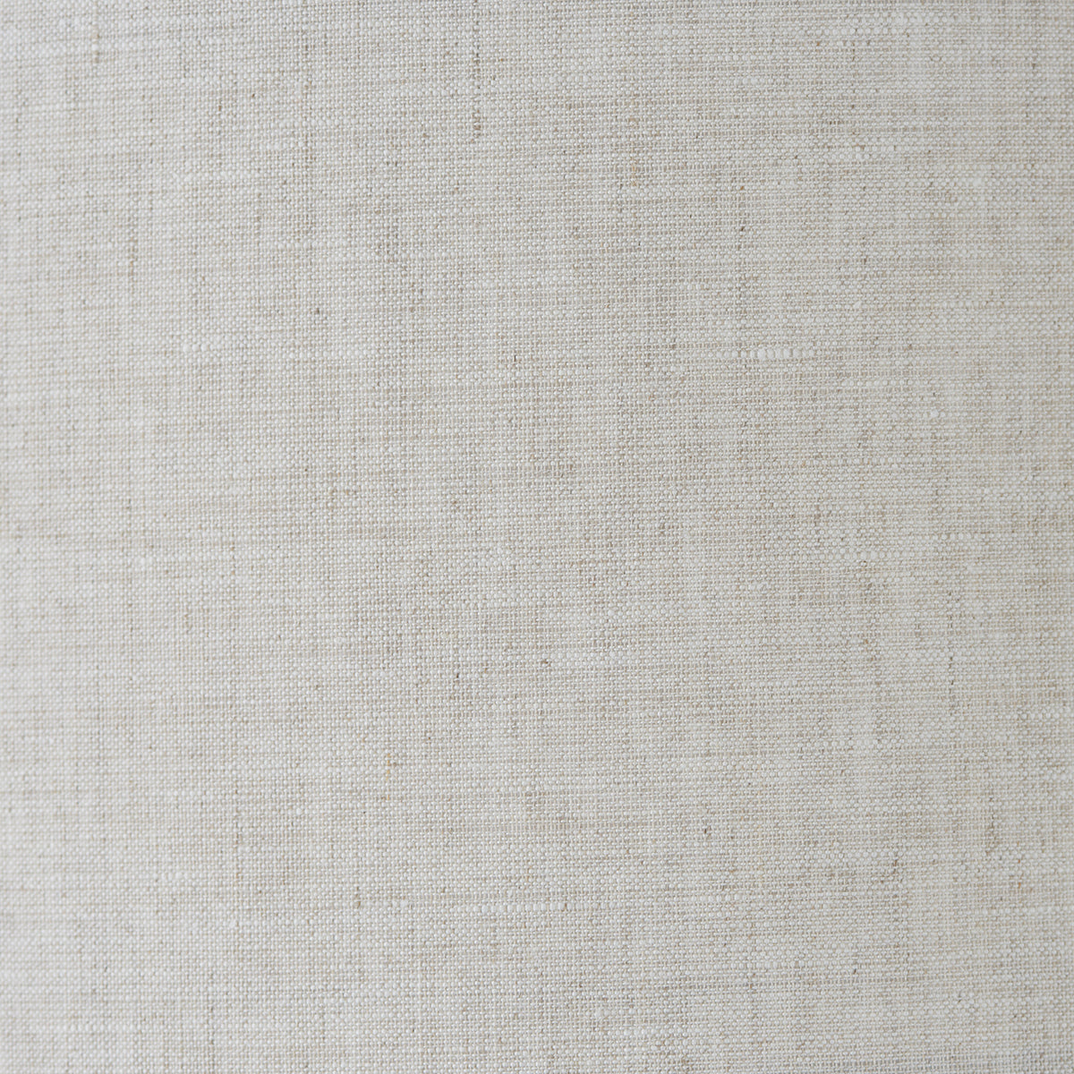 Brushed chrome plate & natural linen