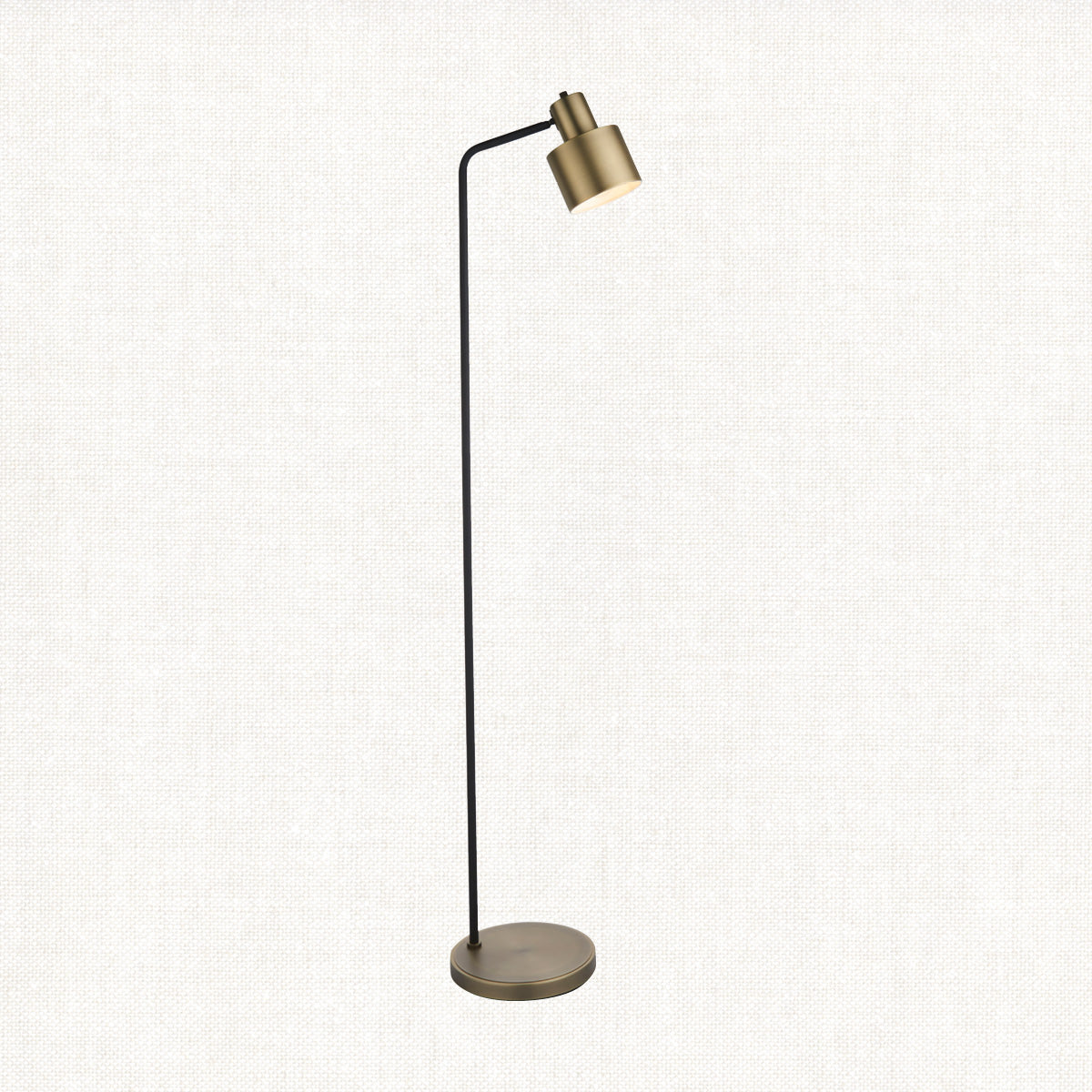 Matt antique brass plate & matt black