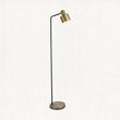 Matt antique brass plate & matt black