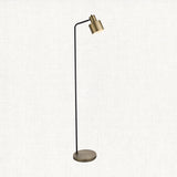 Matt antique brass plate & matt black