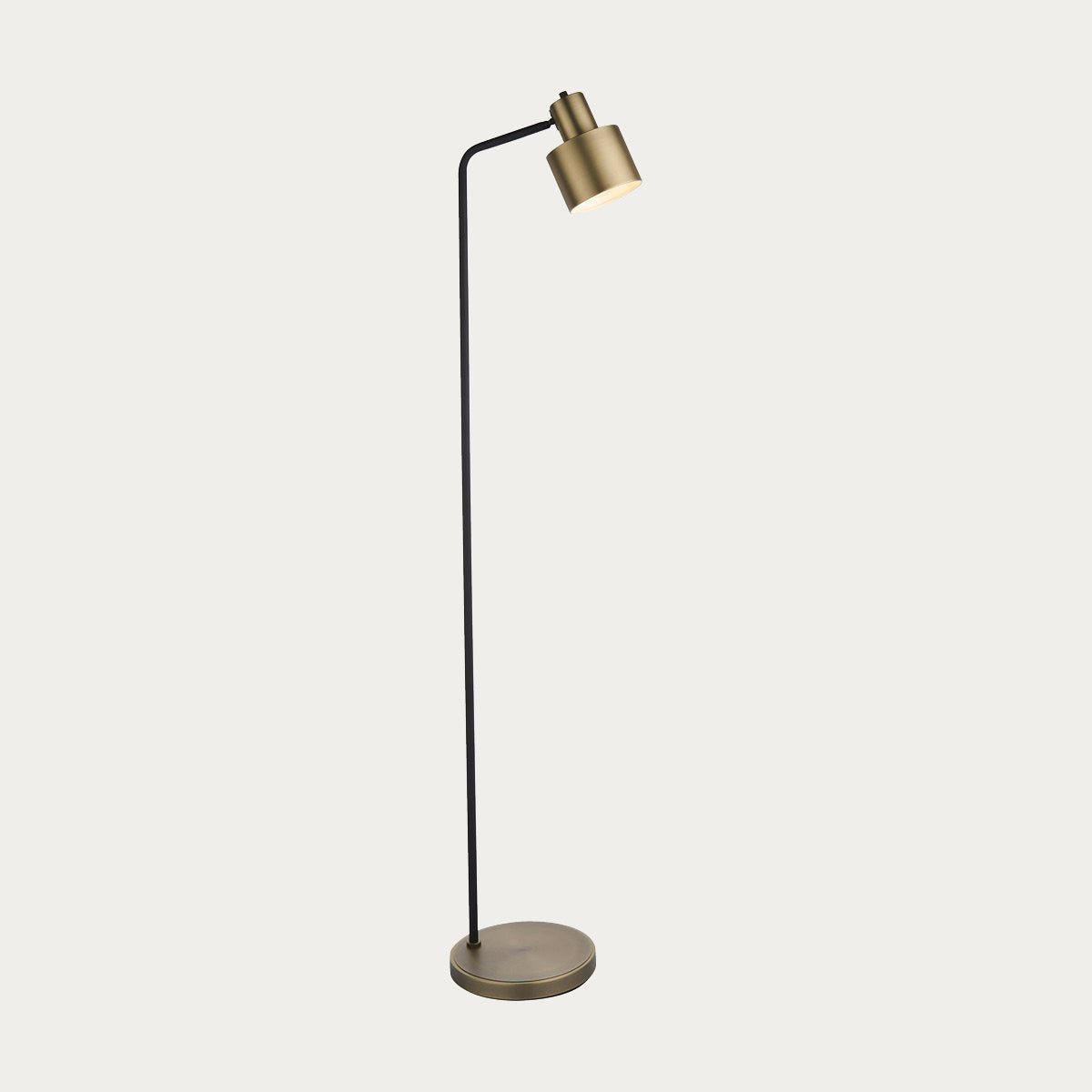 Matt antique brass plate & matt black