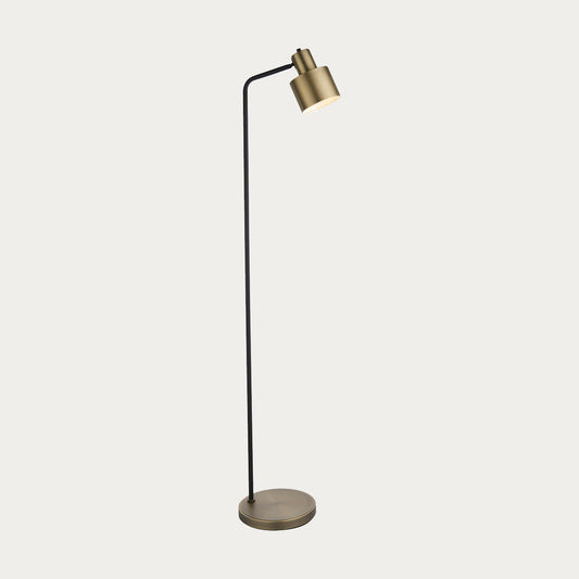 Matt antique brass plate & matt black