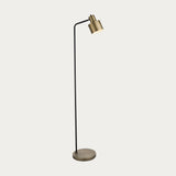 Matt antique brass plate & matt black