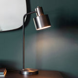 Brushed silver plate & matt black