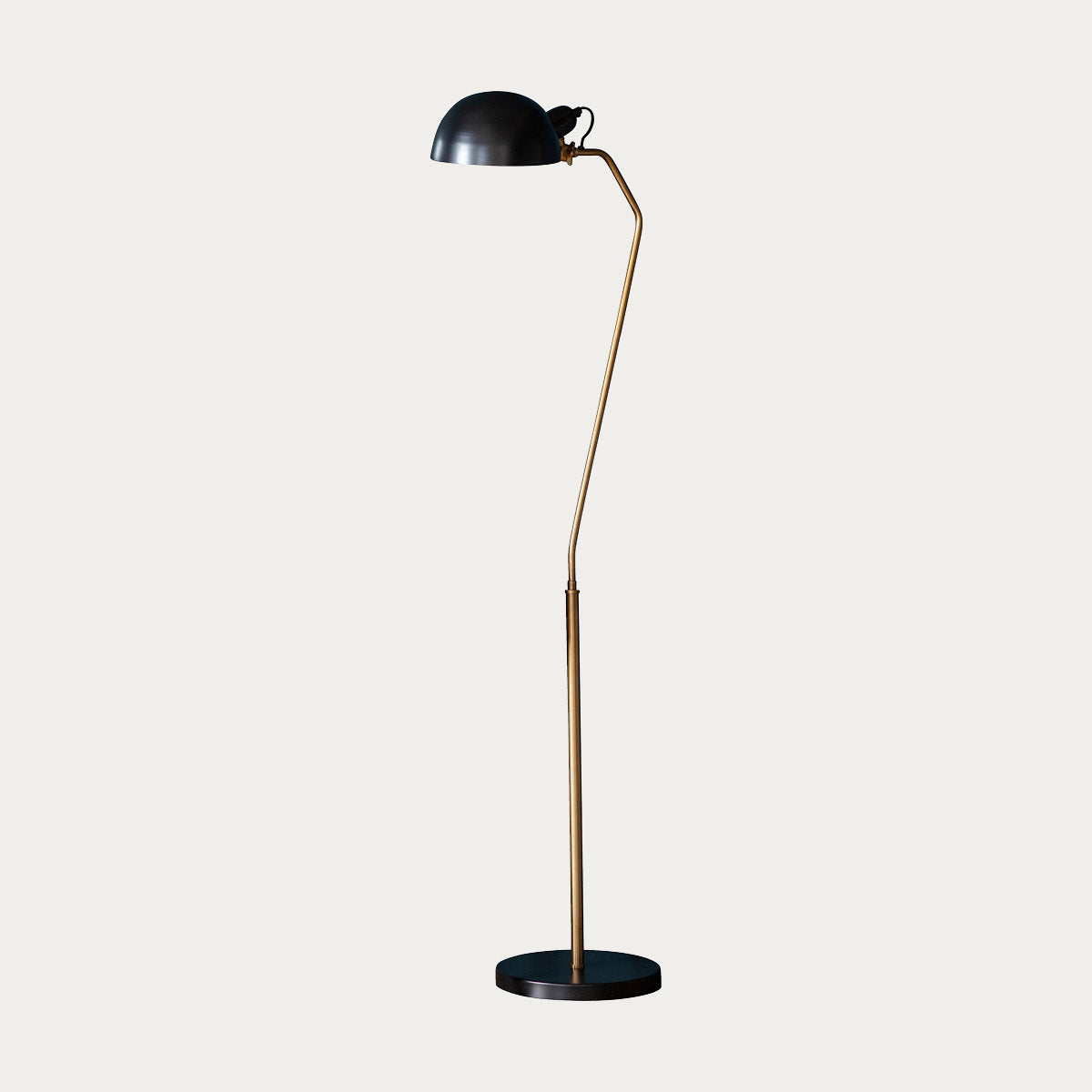 Satin black & aged brass paint