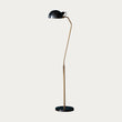 Satin black & aged brass paint