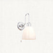 Chrome plate & gloss opal glass
