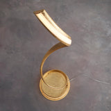 Gold leaf & white acrylic