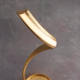 Gold leaf & white acrylic