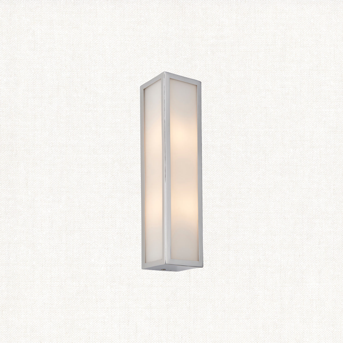 Chrome plate & frosted glass