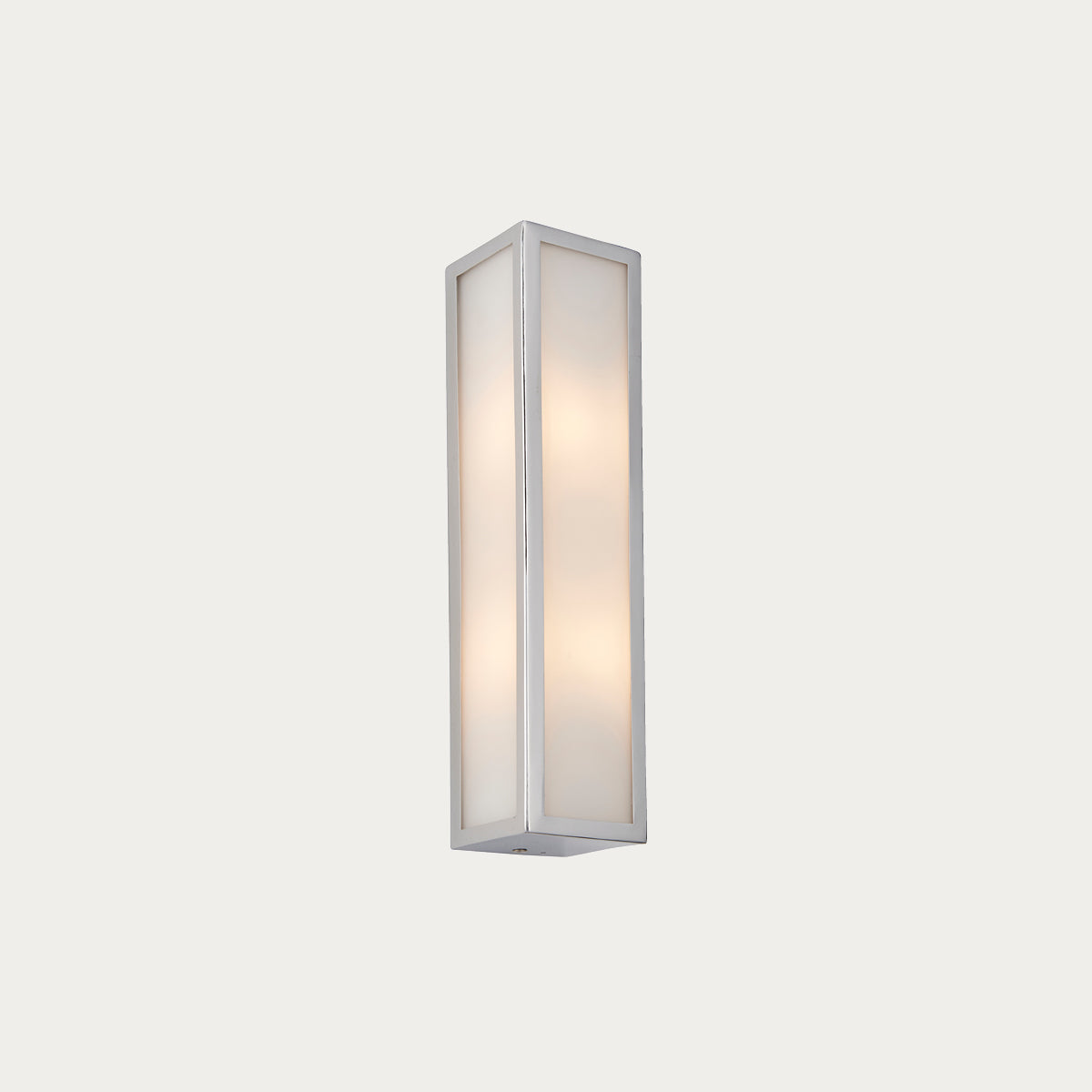 Chrome plate & frosted glass