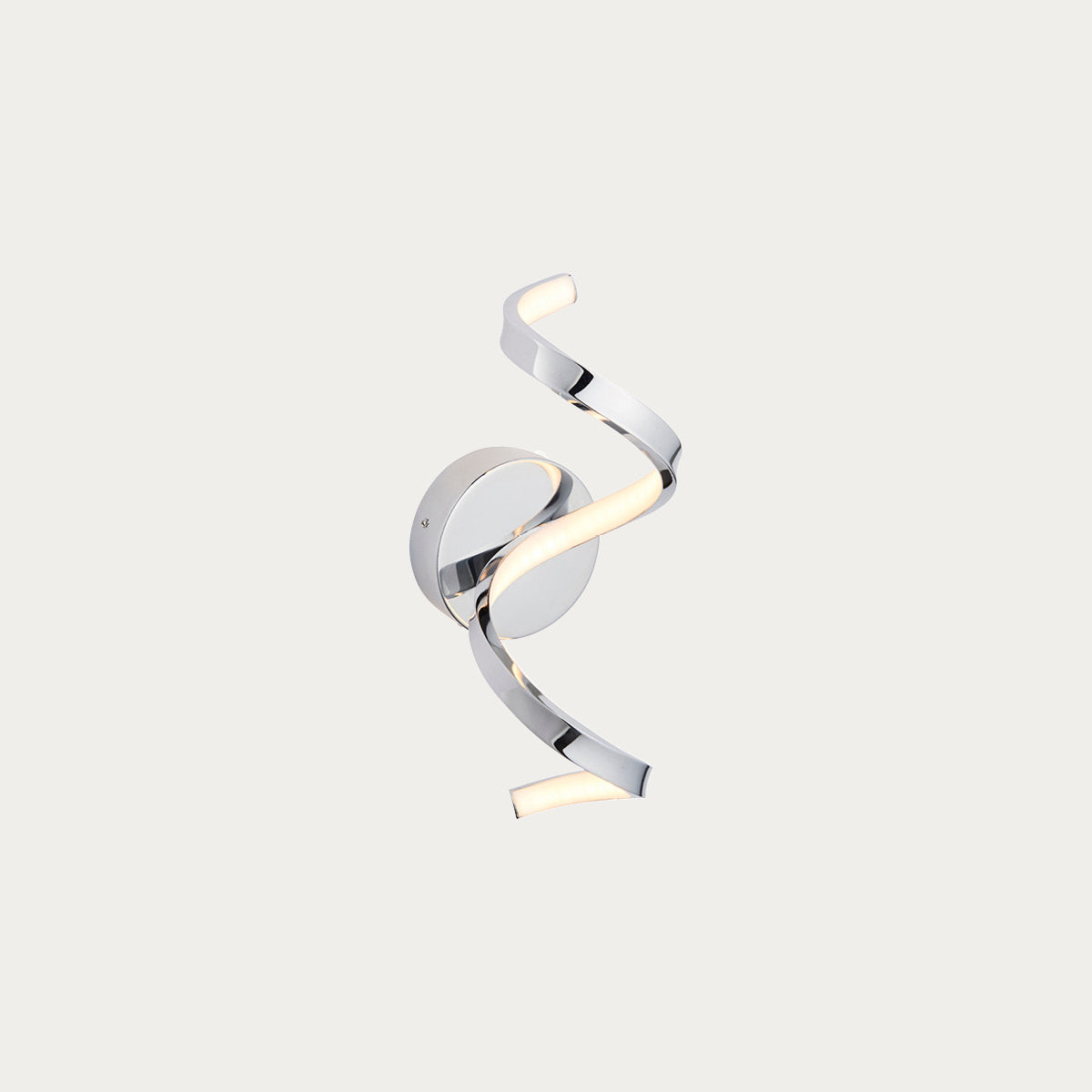 Chrome plate & white silicone