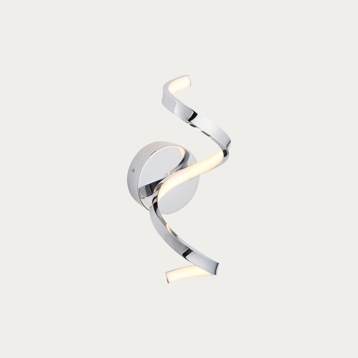 Chrome plate & white silicone