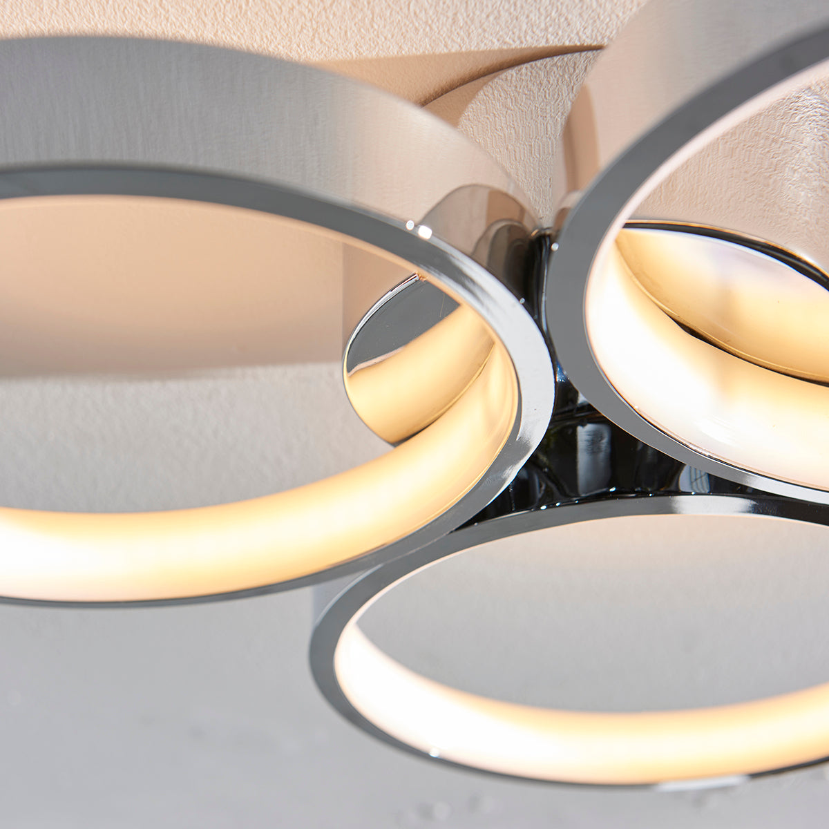 Chrome plate & white silicone