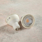 Matt white plastic & clear prismatic