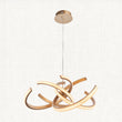 Satin gold paint & clear acrylic