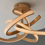 Satin gold paint & clear acrylic