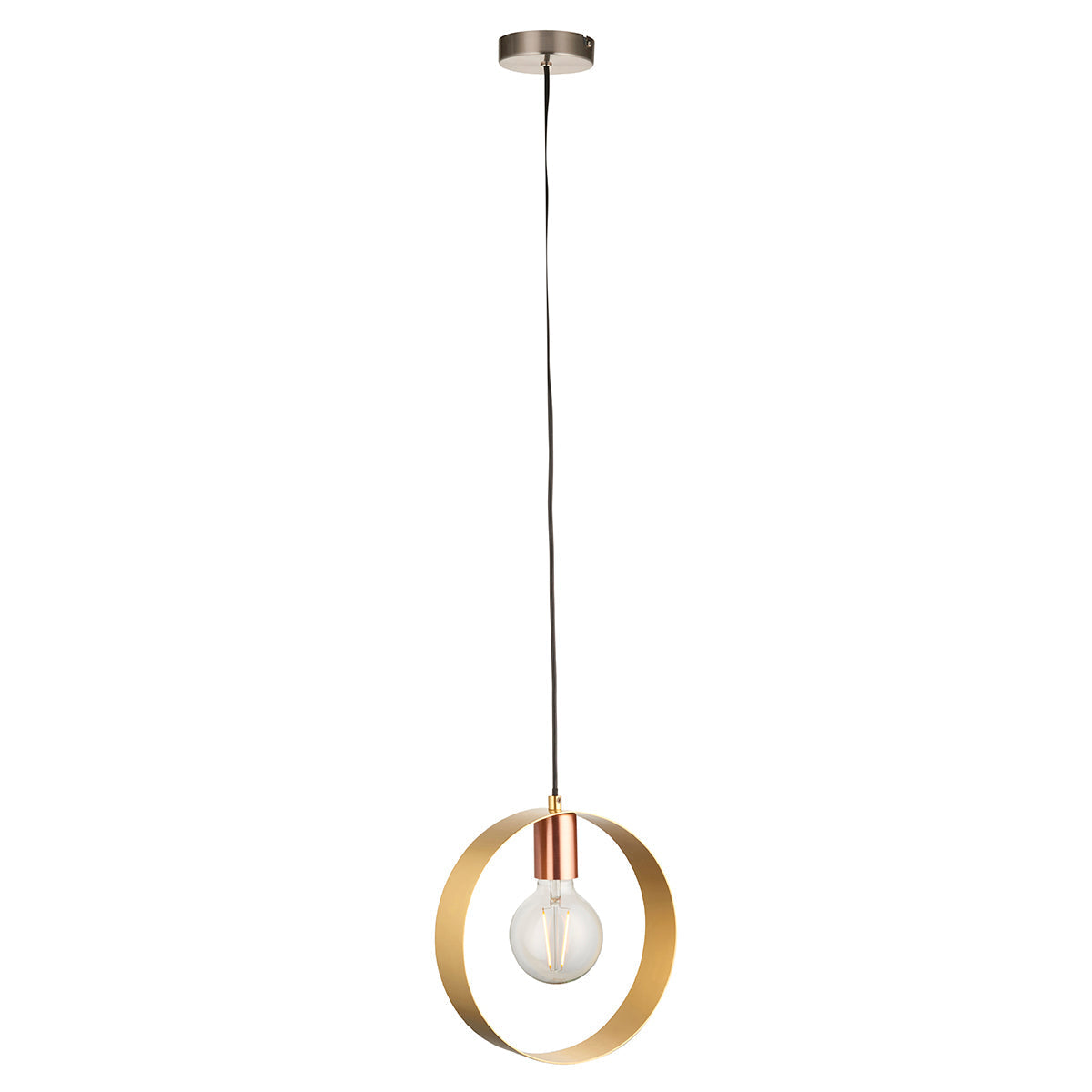 Brushed brass, nickel & copper plate