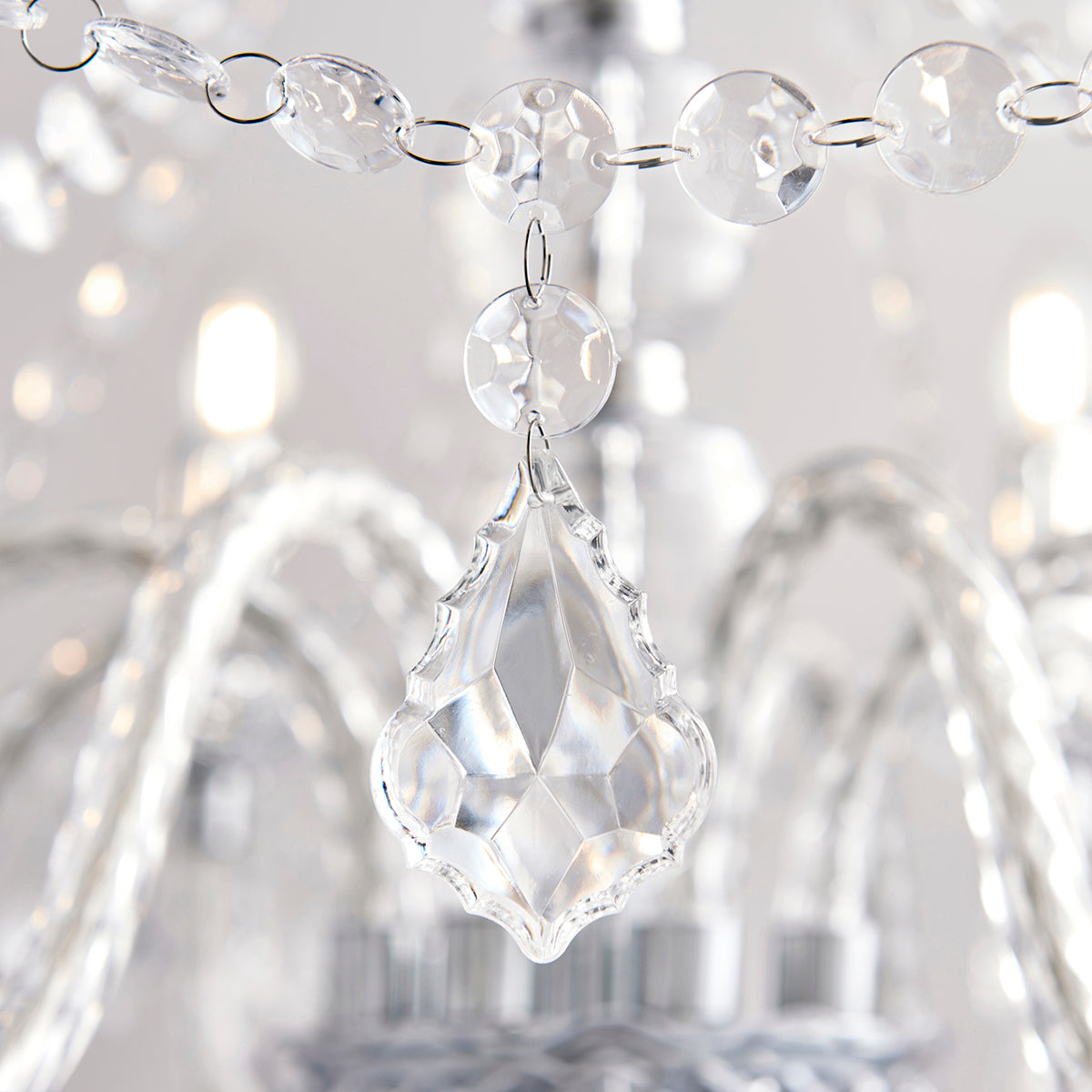 Clear acrylic & chrome plate