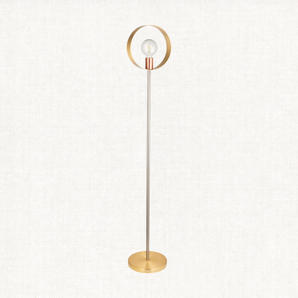 Brushed brass, nickel & copper plate