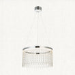 Chrome plate & clear crystal glass
