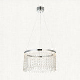 Chrome plate & clear crystal glass