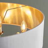 Antique brass plate & vintage white fabric