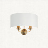 Antique brass plate & vintage white fabric