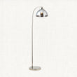 Bright nickel plate & mirrored glass