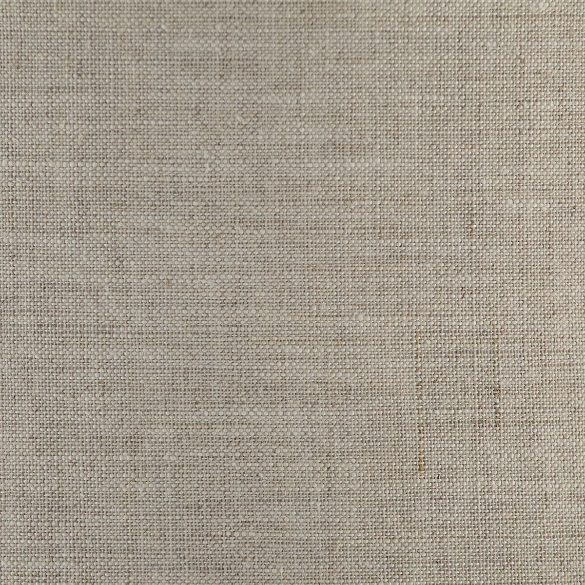 Brushed chrome plate & natural linen