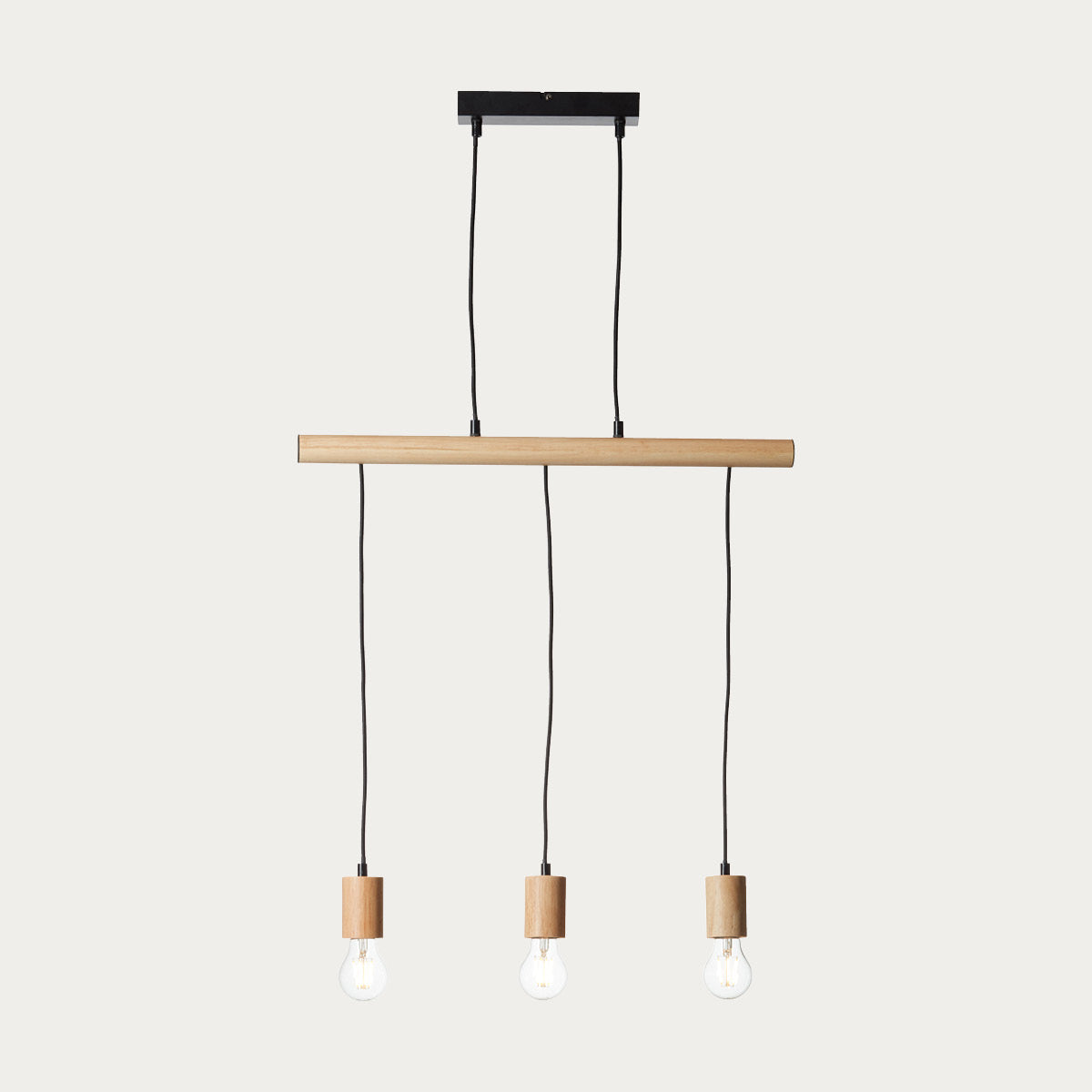 Matt black & natural wood