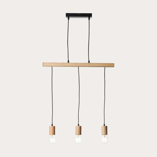 Matt black & natural wood