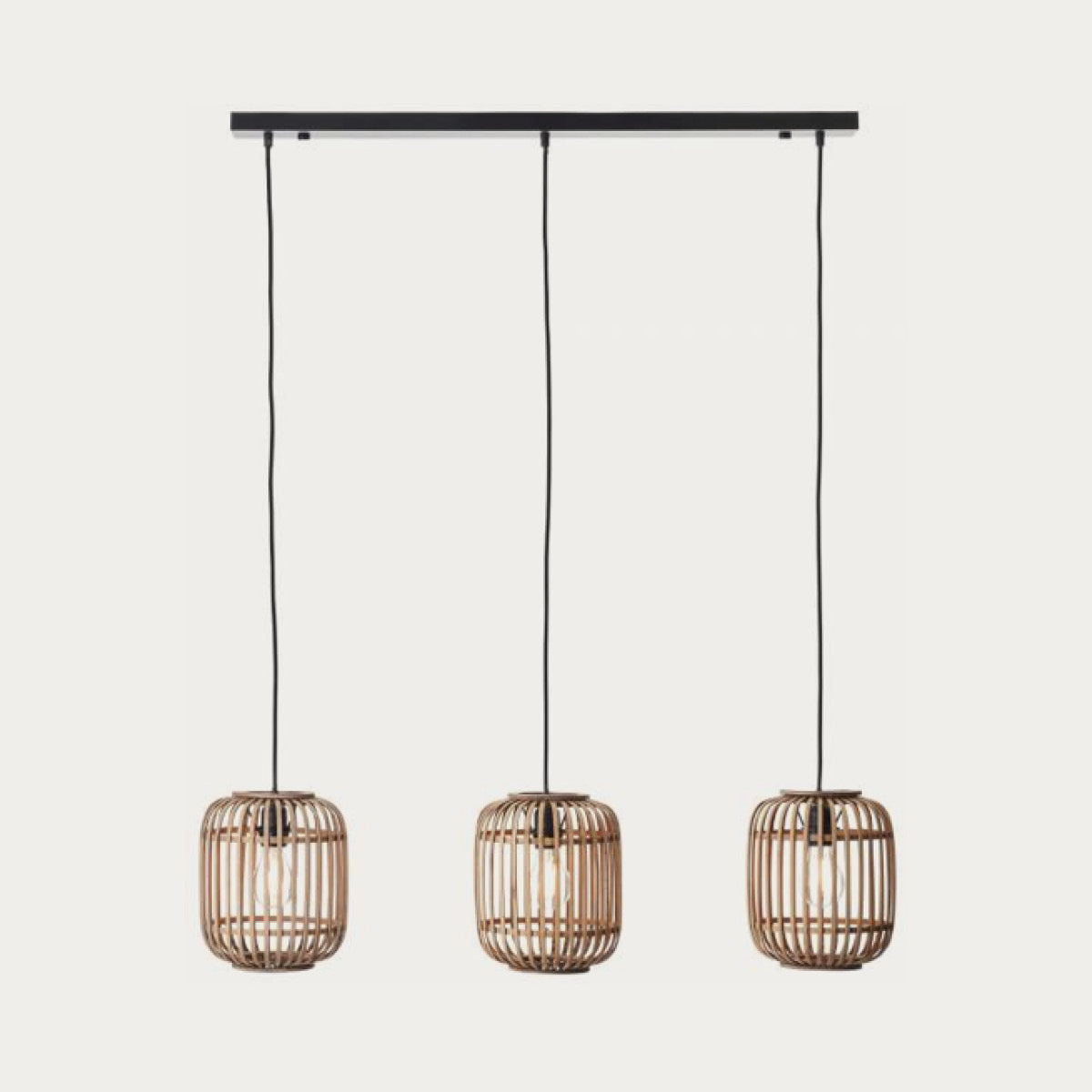 Natural bamboo, plywood & matt black paint
