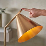 Warm antique brass plate