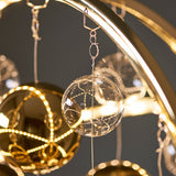 Gold effect plate with clear & gold glass