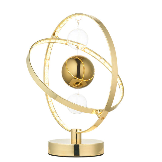 Gold effect plate with clear & gold glass