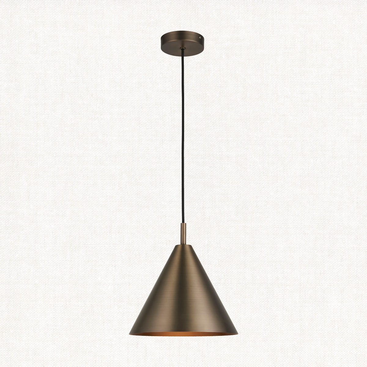Brushed antique bronze plate