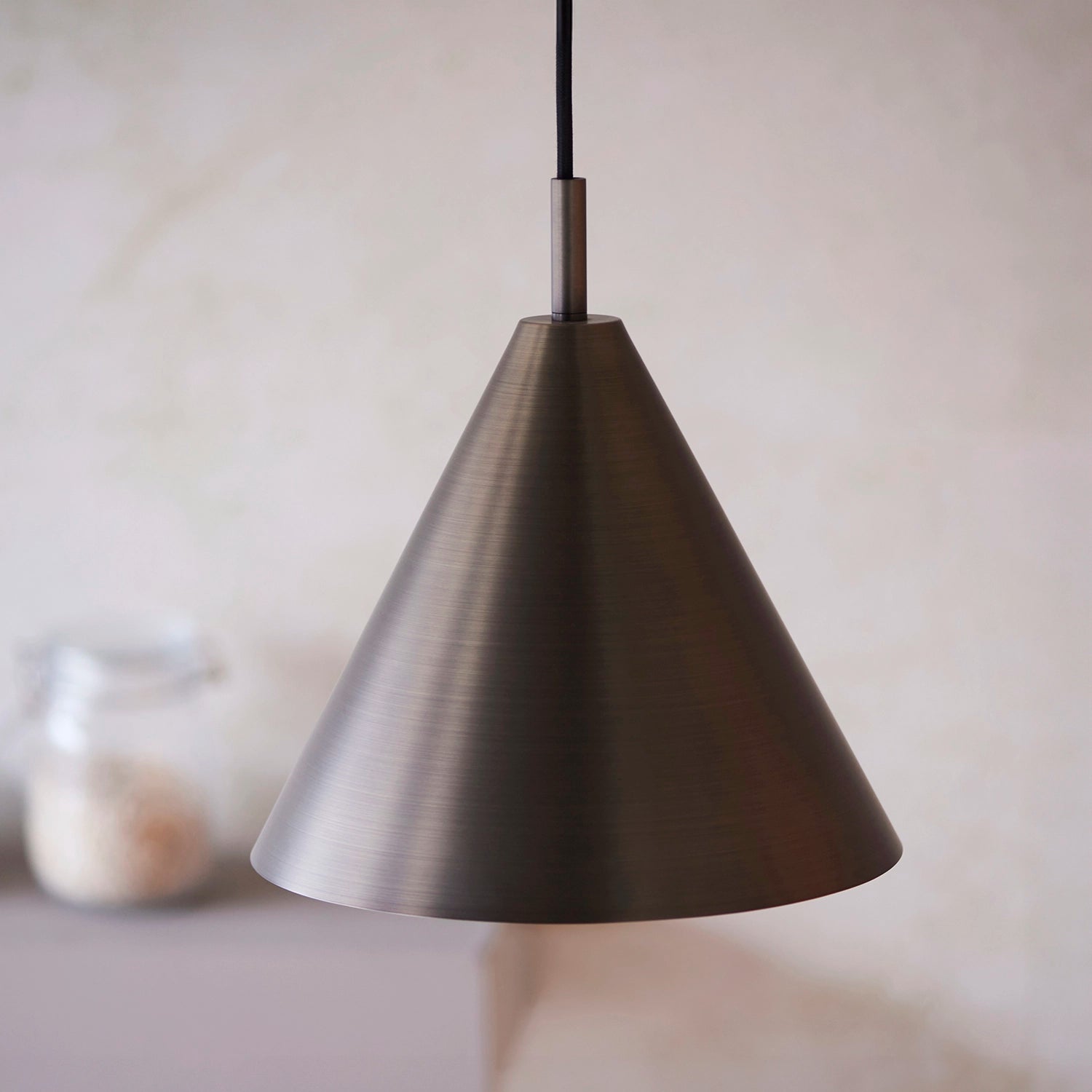 Brushed antique bronze plate