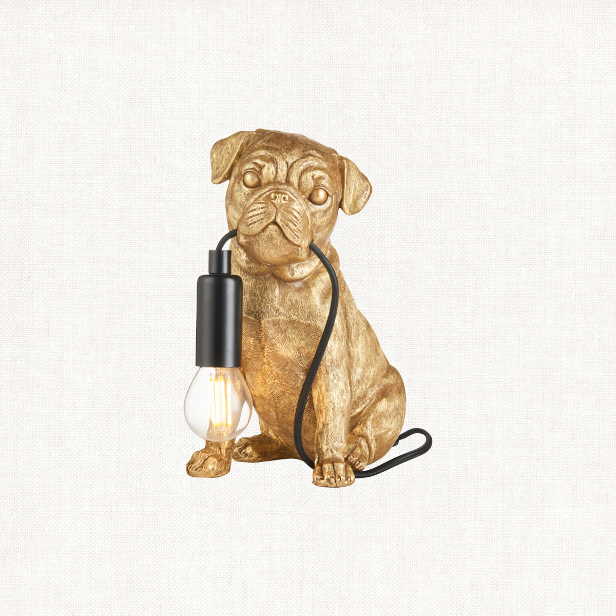 Vintage gold paint & matt black