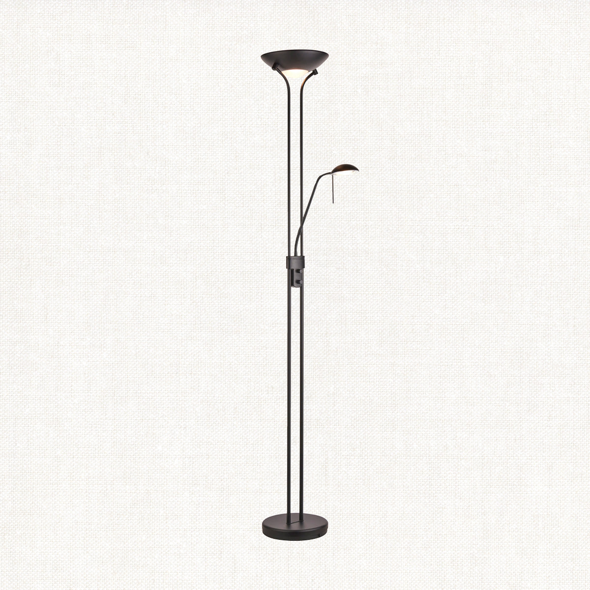 Matt black & opal glass