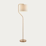 Br aged brass plate & natural linen mix fabric