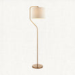 Br aged brass plate & natural linen mix fabric