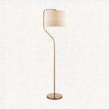 Br aged brass plate & natural linen mix fabric