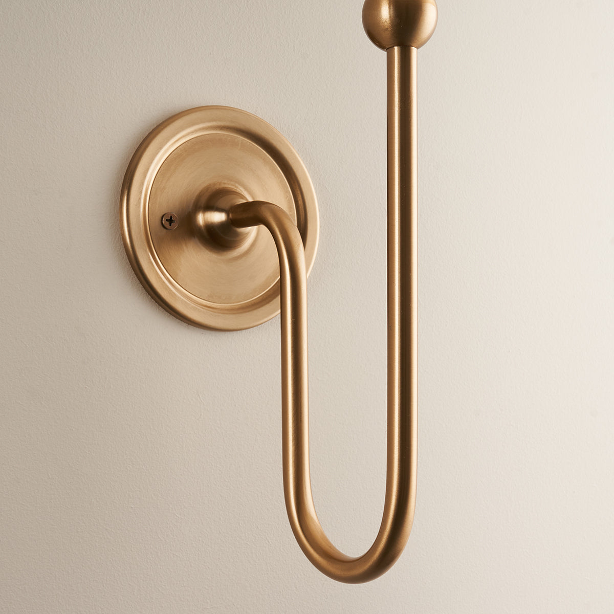 Brushed aged brass plate