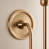 Brushed aged brass plate