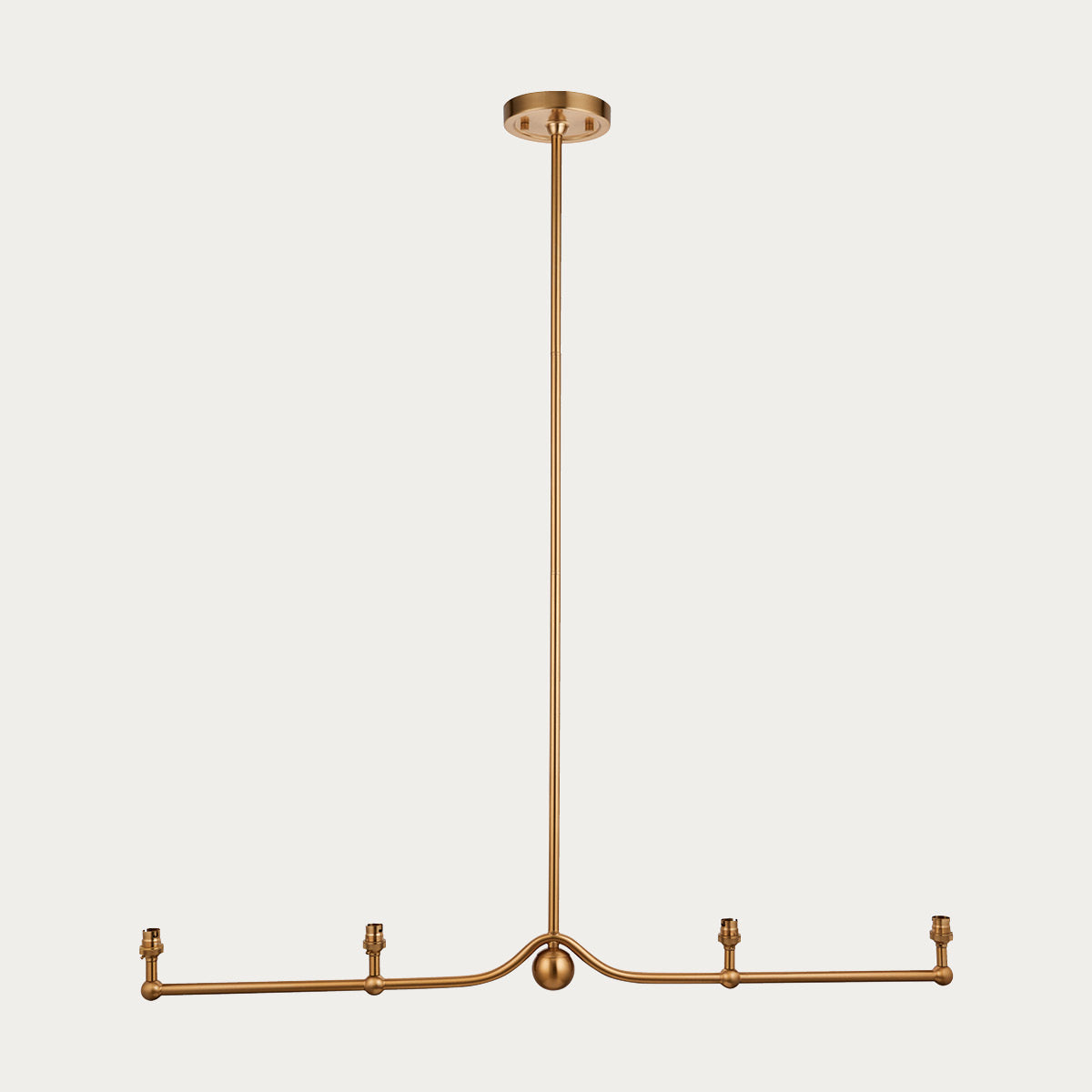 Brushed aged brass plate