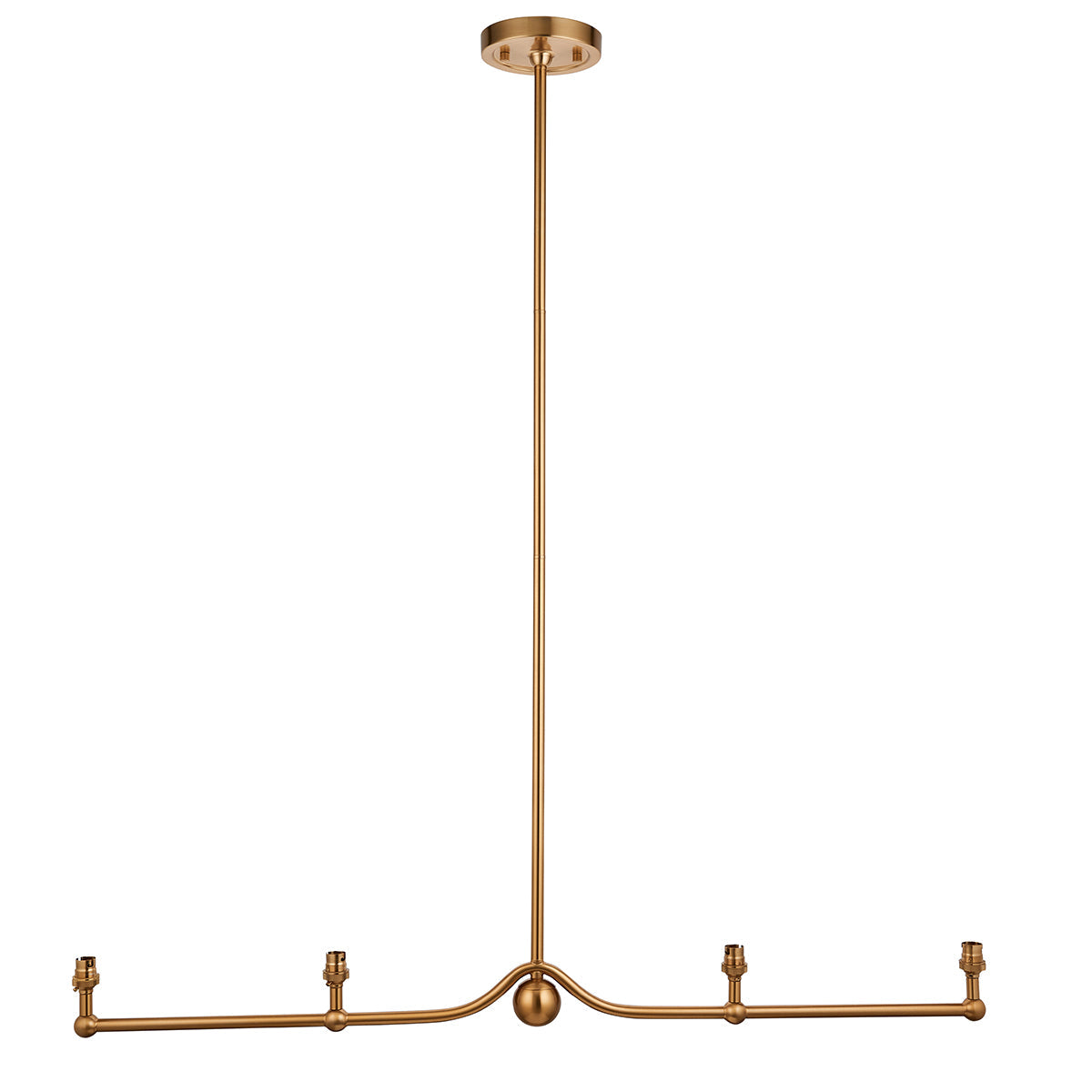 Brushed aged brass plate