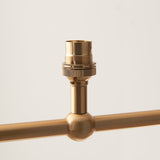 Brushed aged brass plate