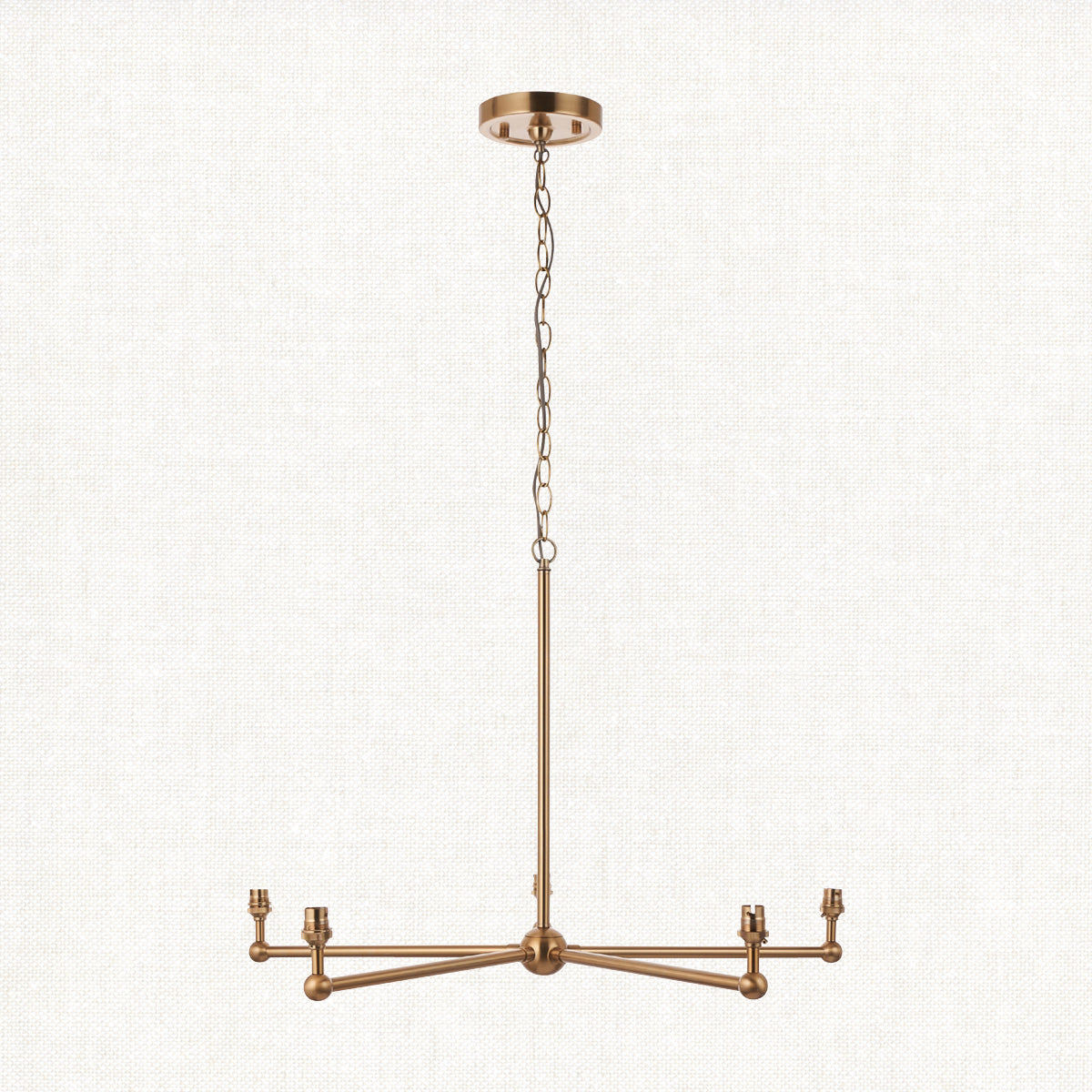 Brushed aged brass plate